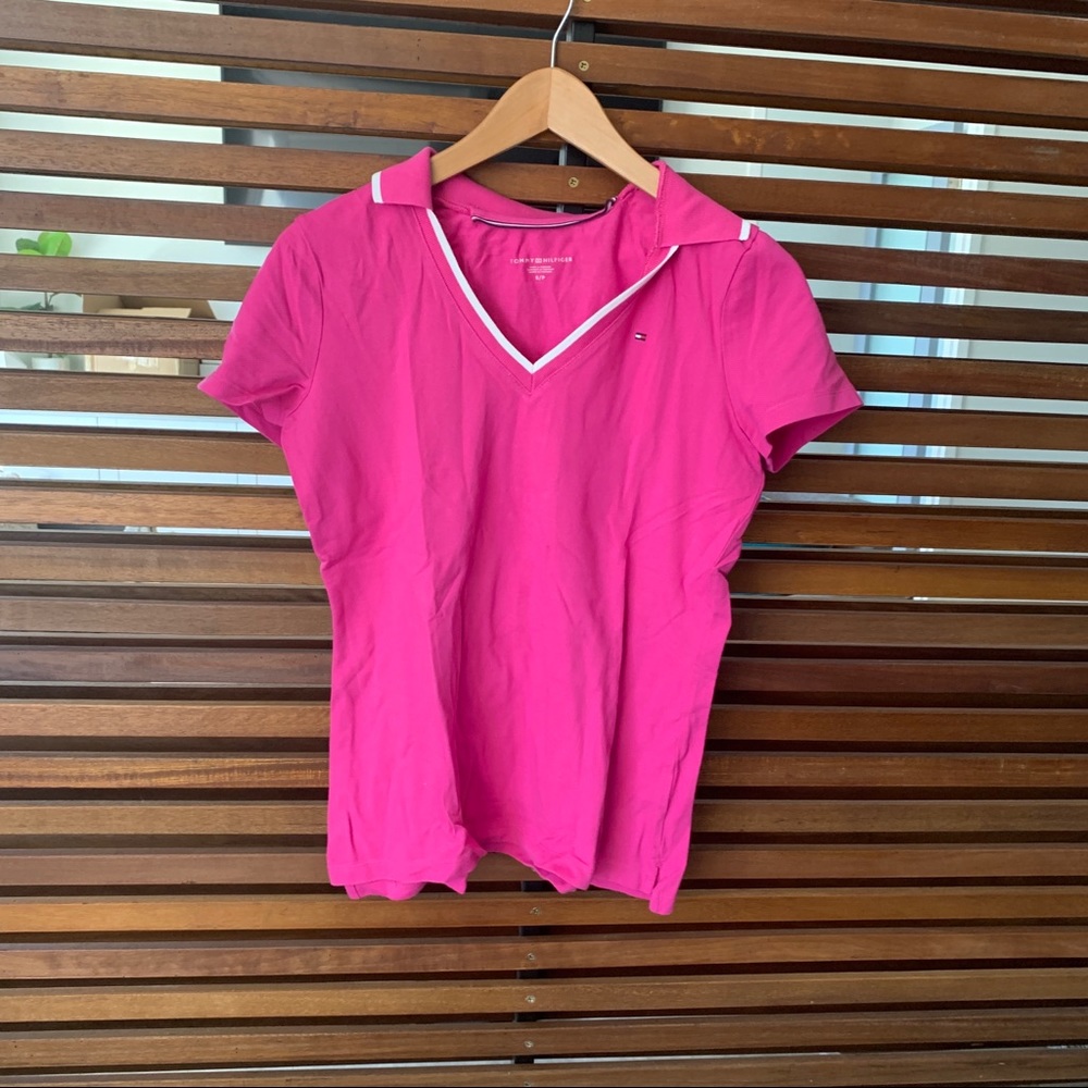 Tommy Hilfiger Short Sleeve Collared Top